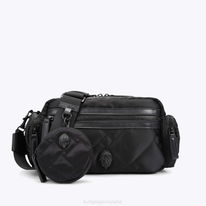 Kurt Geiger mujer bolso multicámara reciclado London 2LPR277 | bolsas negro otro